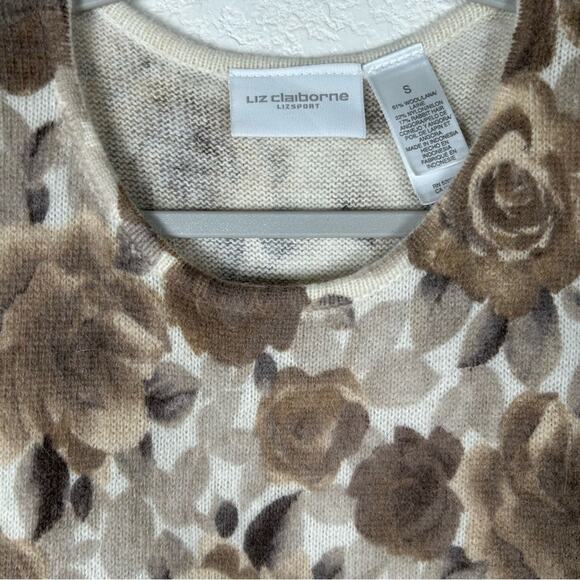 Liz Claiborne Sz S Sweater+tank Twin set Sweater Set Luxury wool+Angora Office - Picture 4 of 15